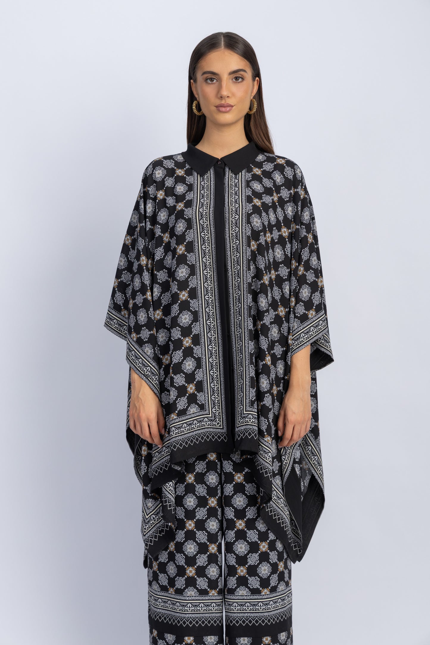 chiffon poncho