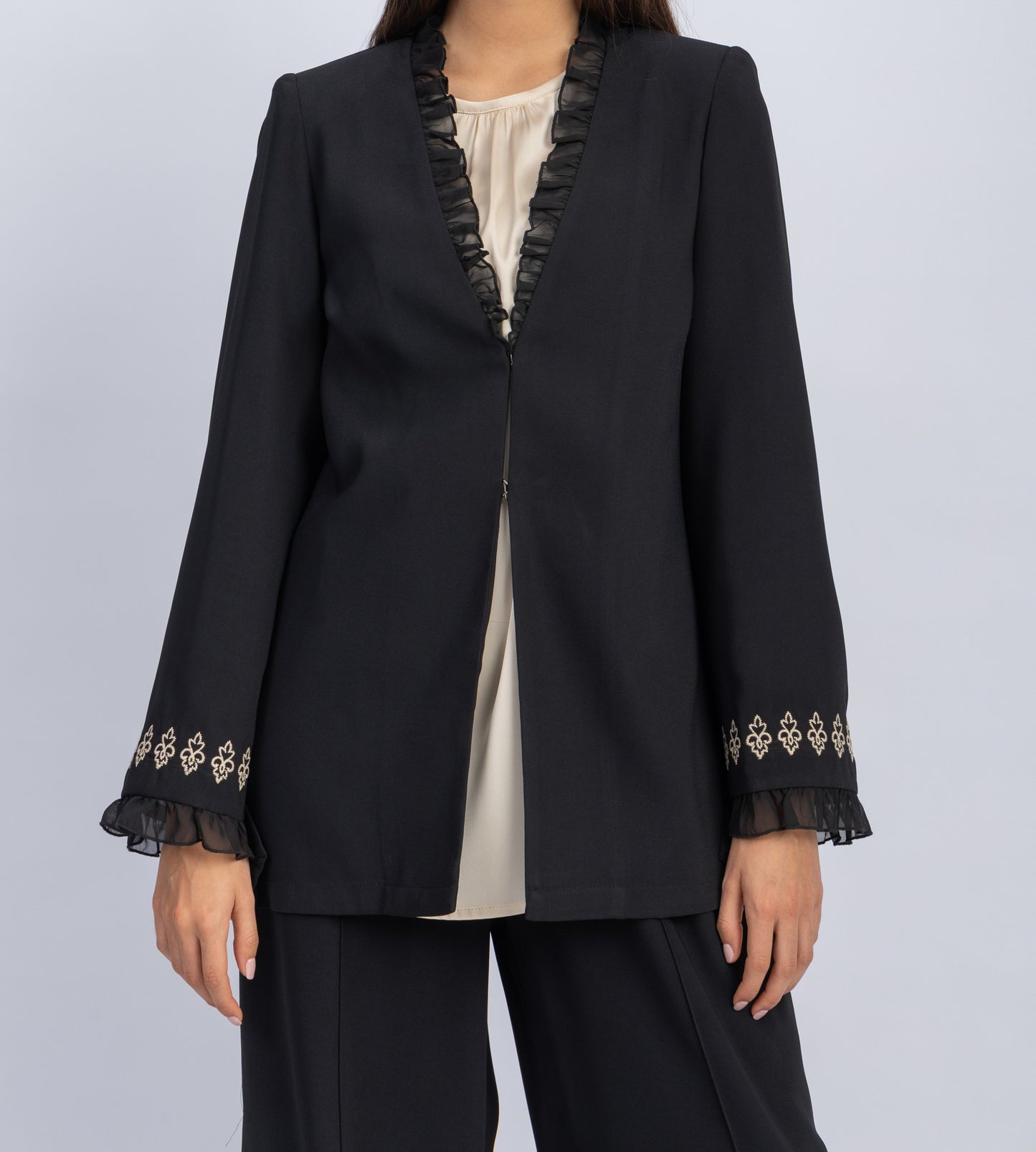 crepe jacket