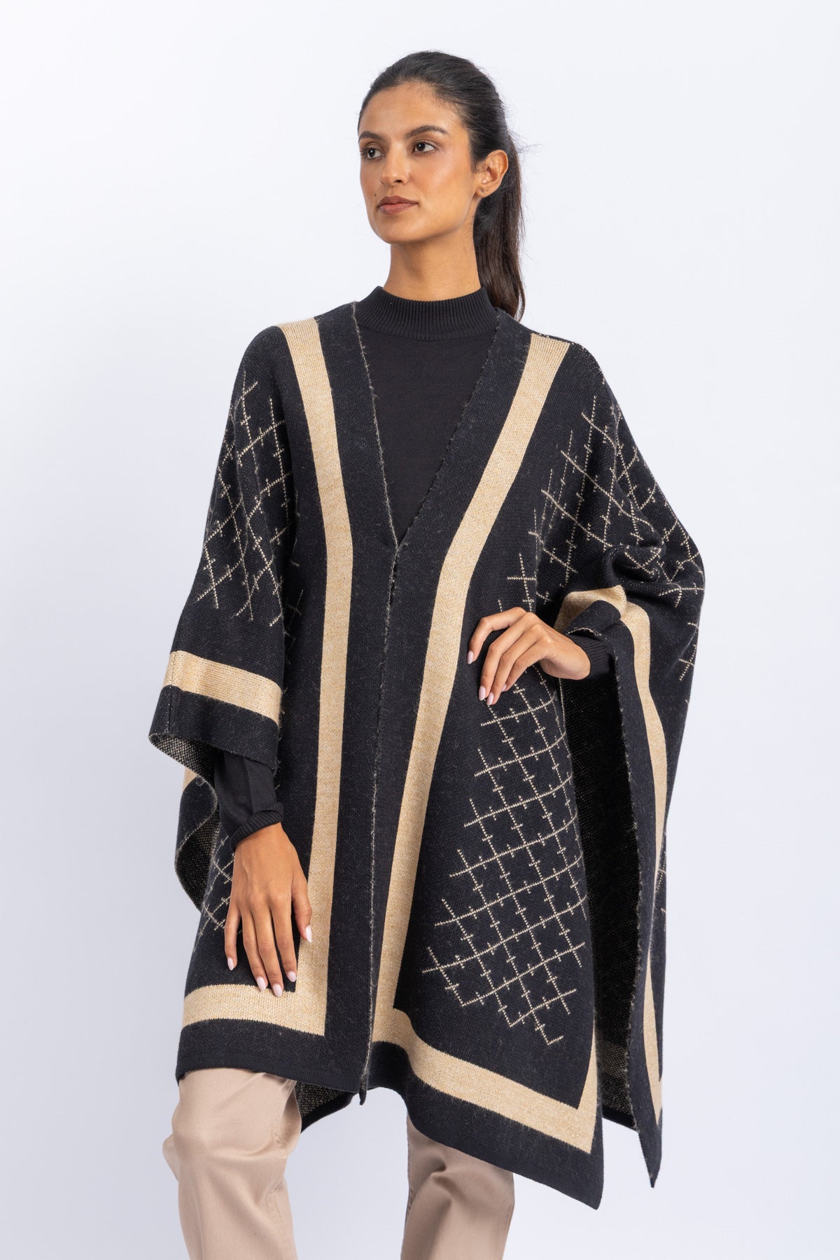 knitwear poncho