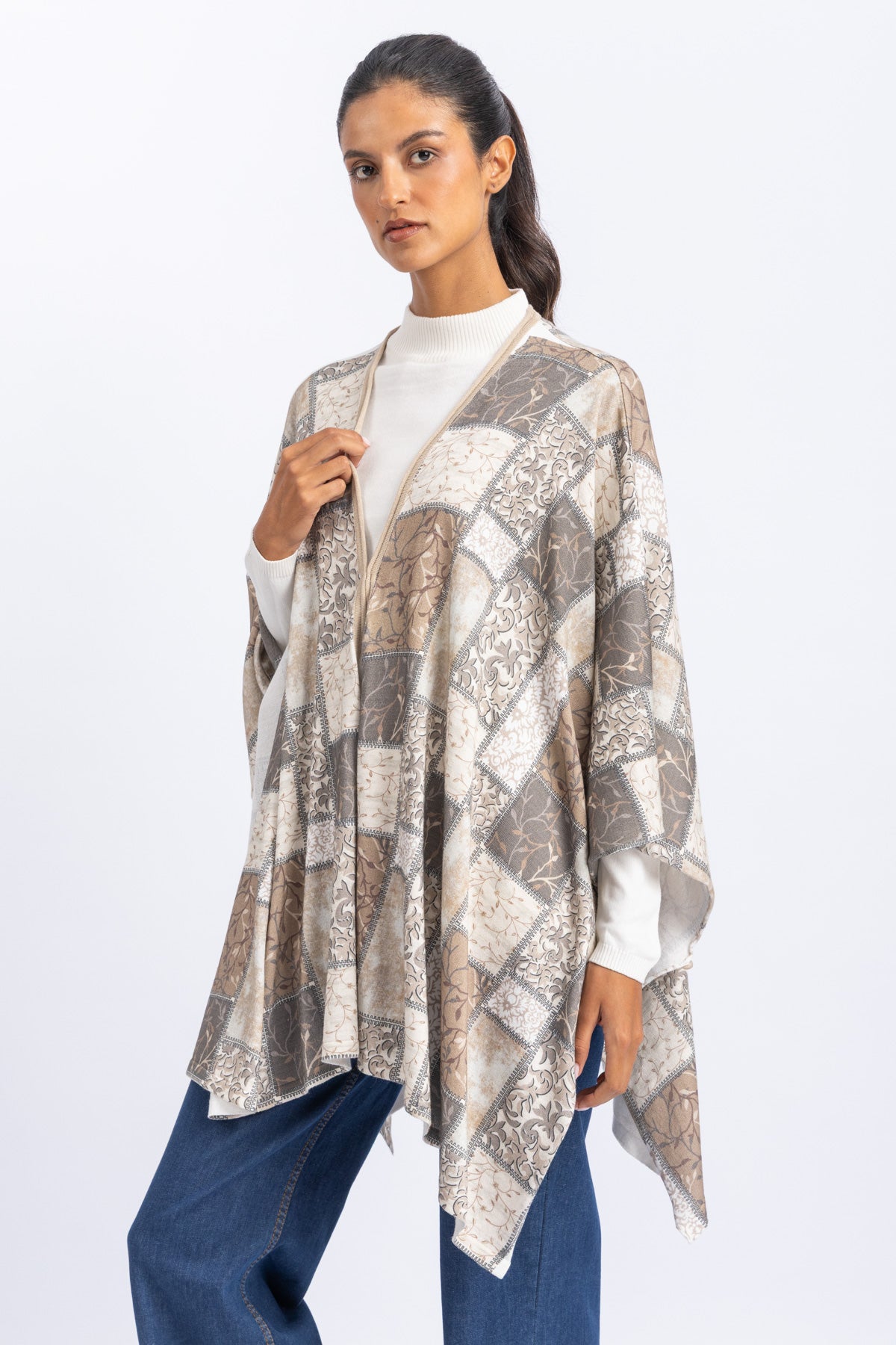 knitwear poncho