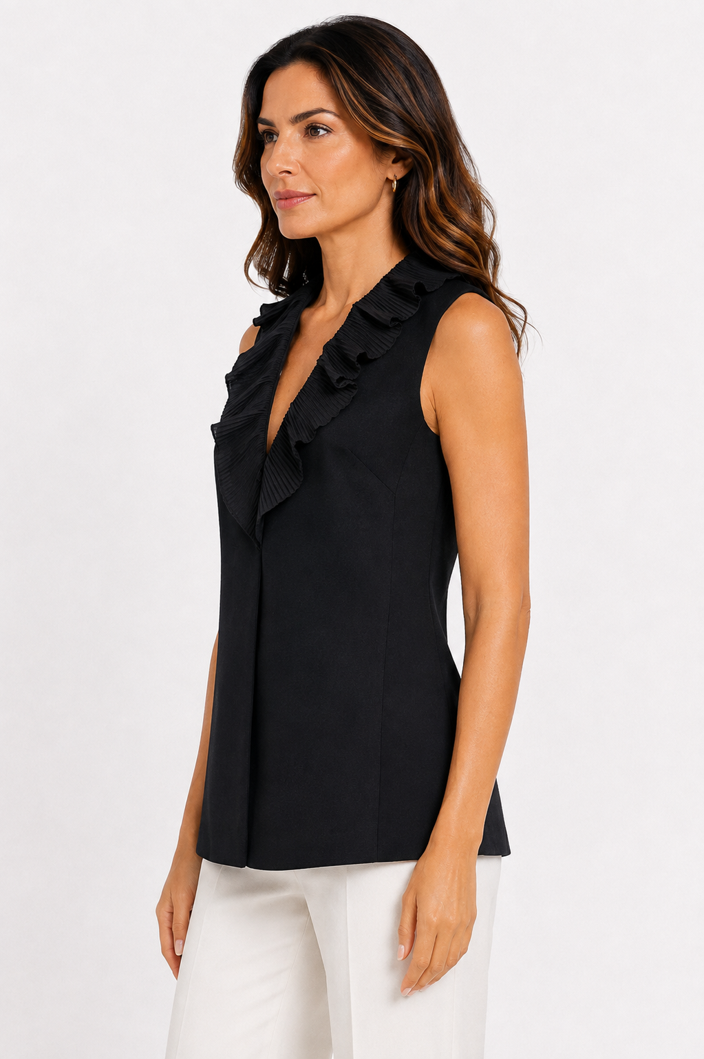 crepe vest