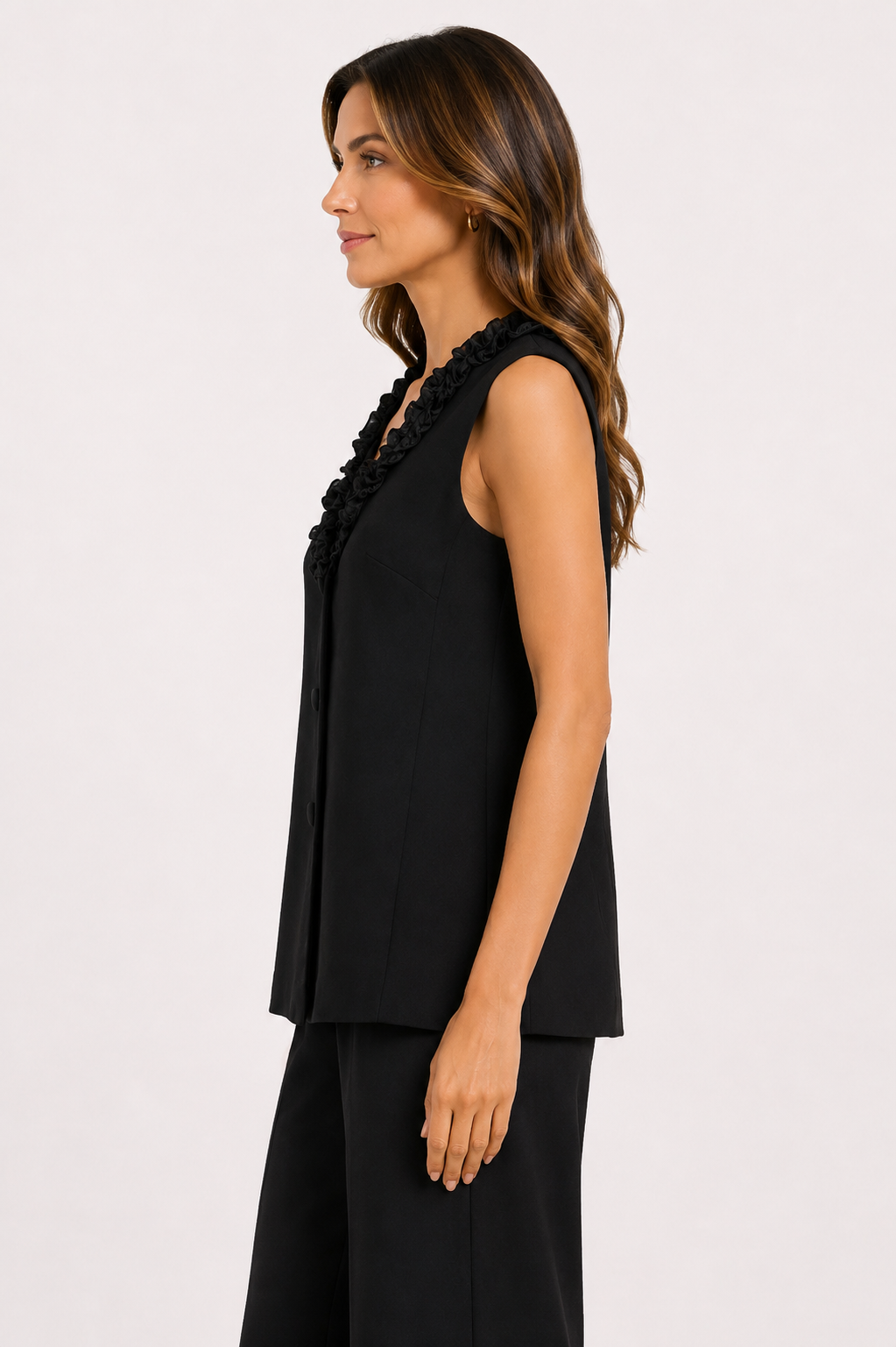 crepe vest