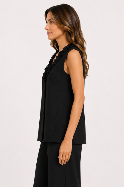 crepe vest