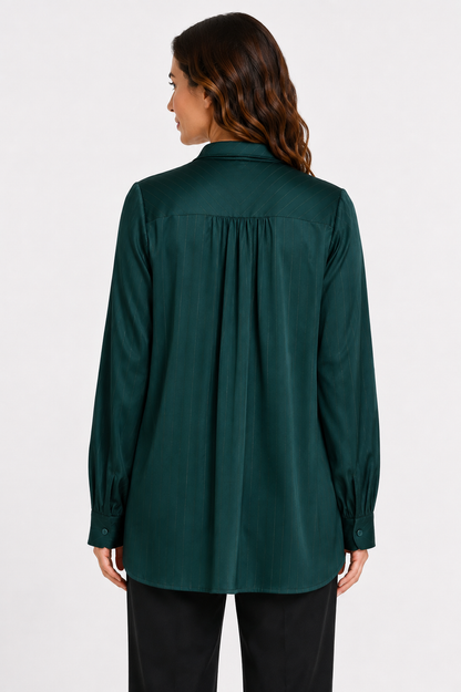 satin striped shirt