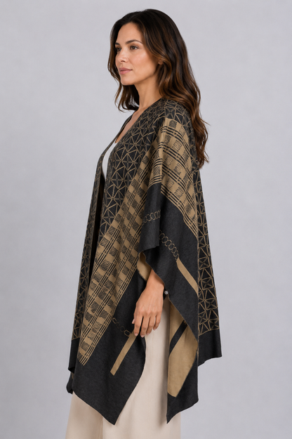 knitwear poncho
