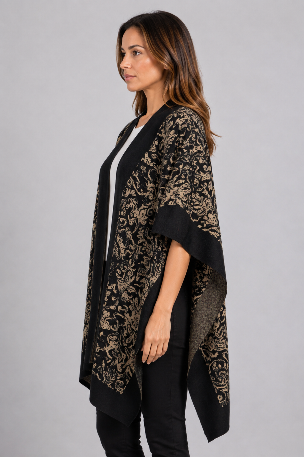 knitwear poncho
