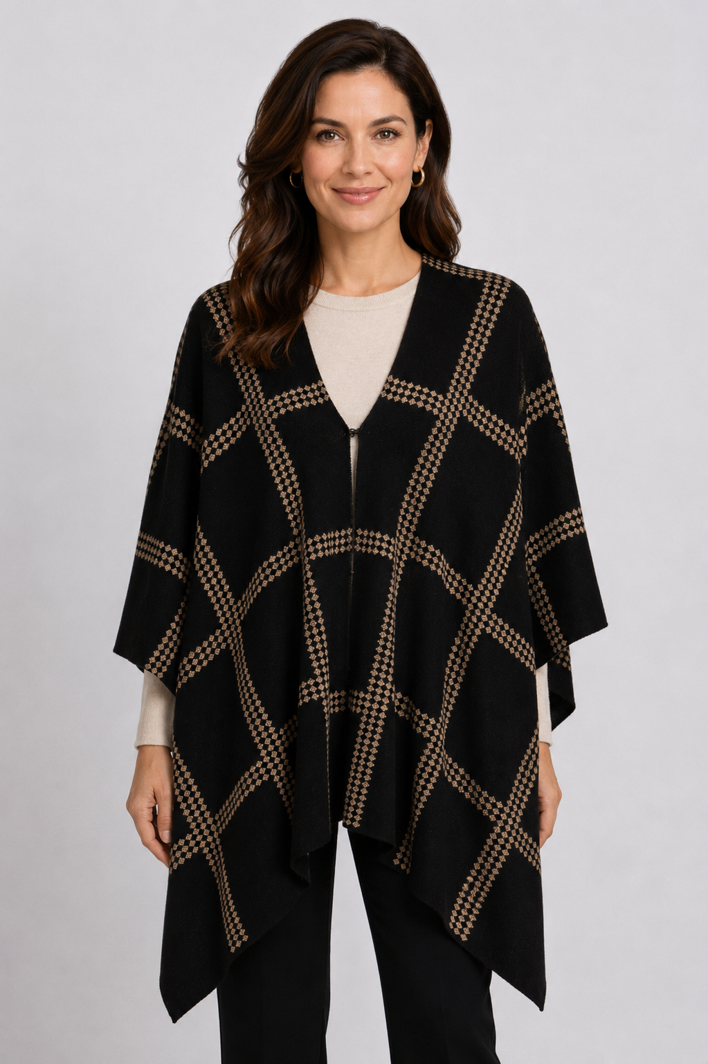 knitwear poncho