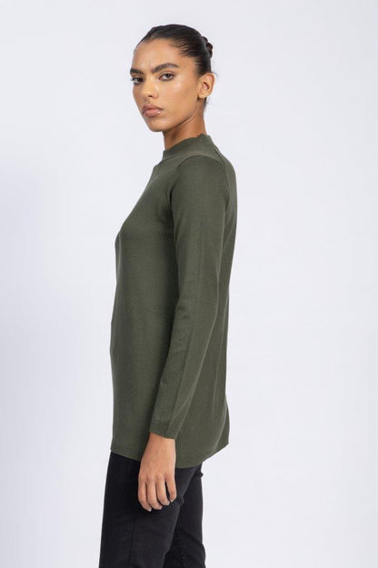 Cashmere Feel Knitwear Basic Blouse with Several Colors