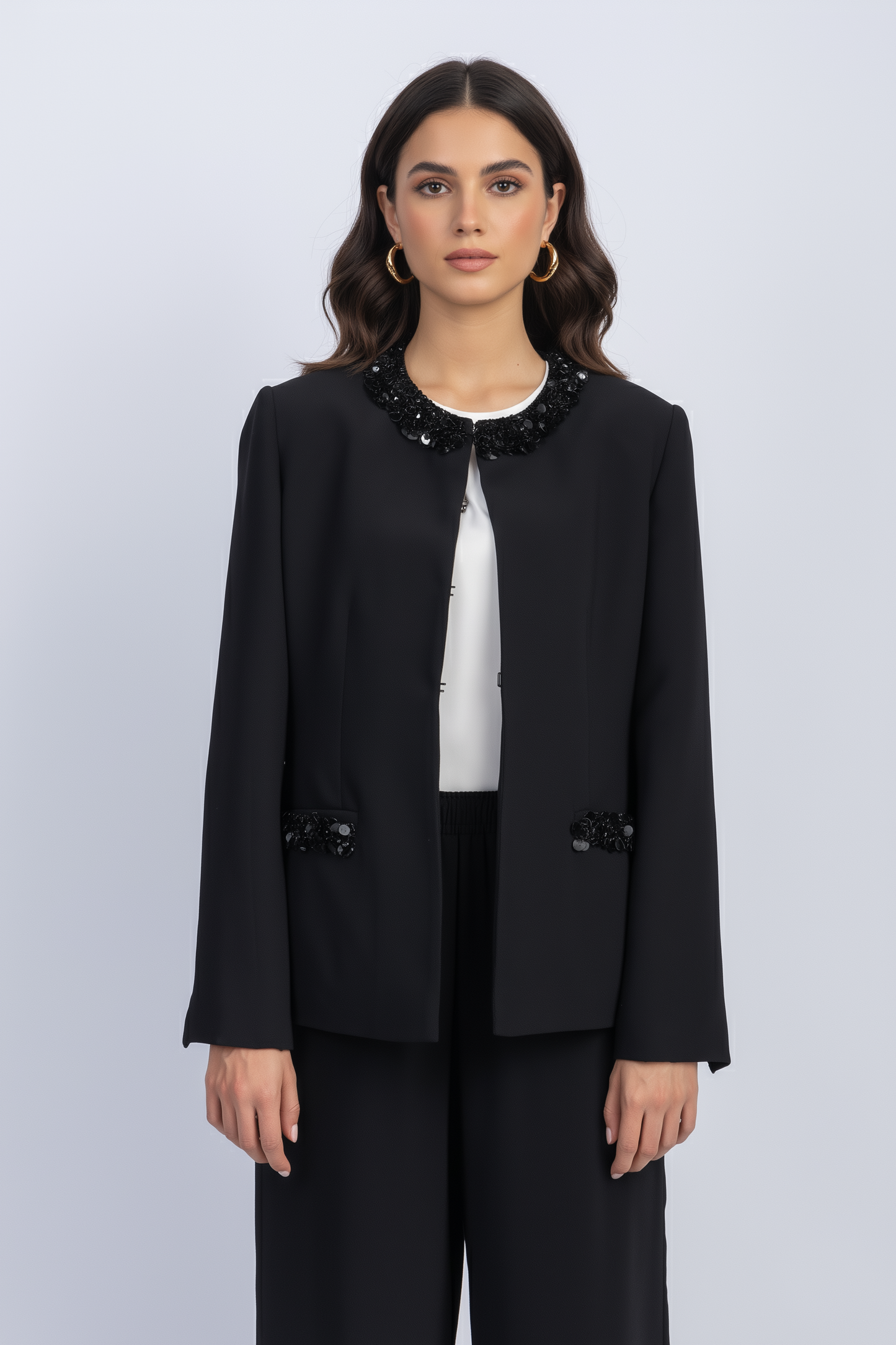 crepe jacket