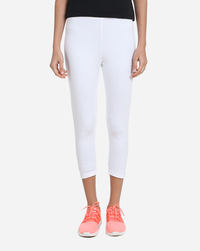 BASIC MODAL LEGGINGS WITH AN ELASTIC WAIST FOR EXTRA COMFORT (BELOW KNEE LENGTH)