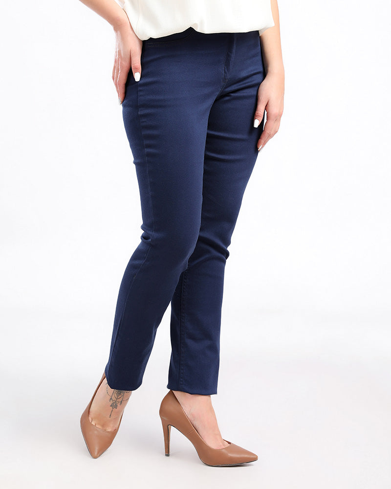 GABARDINE LEGGINGS MADE FROM FINE COTTON AND ELASTIN WITH AN ELASTIC WAIST  FOR EXTRA COMFORT