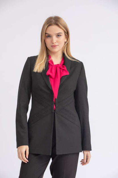 Basic crepe blazer