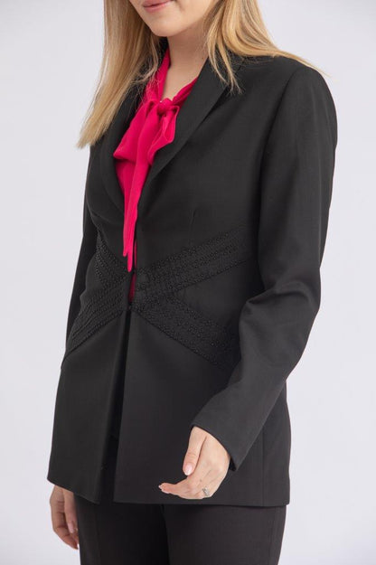 Basic crepe blazer
