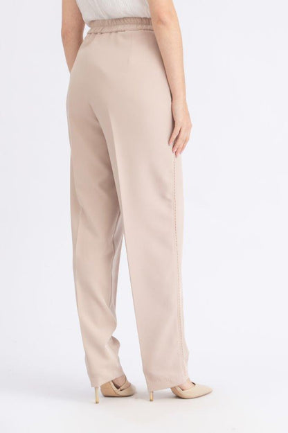 Formal slim fit crepe pants