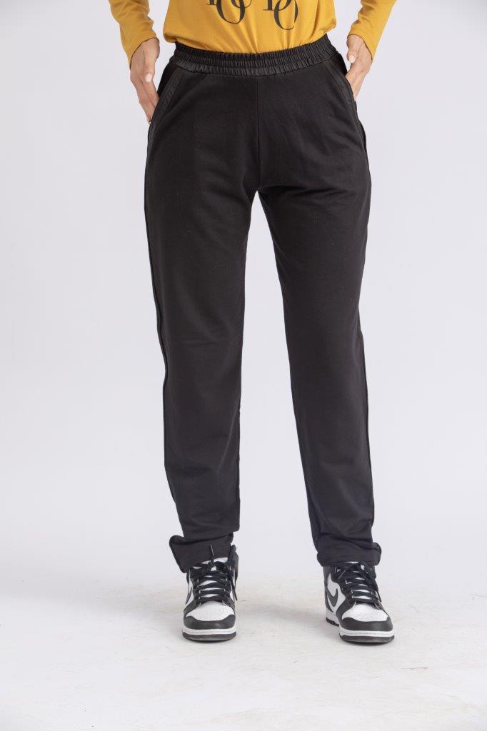 100% natural modal elastin straight cut training suit pants