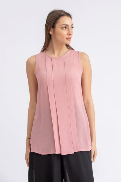Luxury edition: crinckled chiffon top