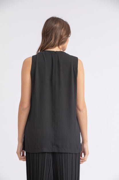 Crepe chiffon top