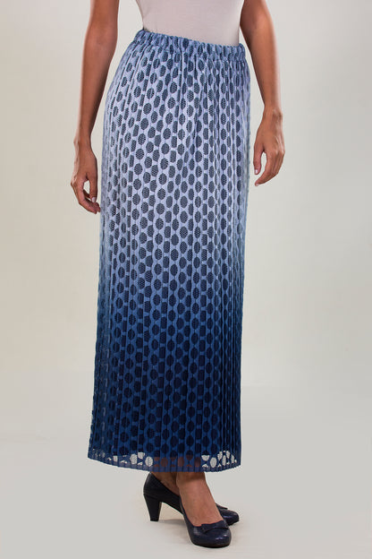 PRINTED LACE SKIRT WITH AN ELASTIC WAIST BAND FOR EXTRA COMFORT